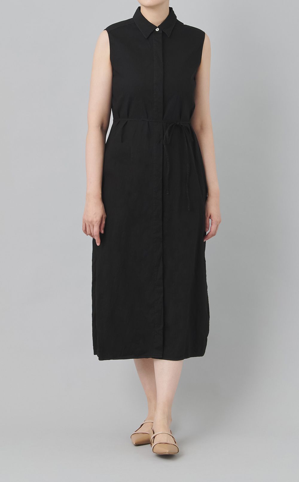 【reADdress】ノースリーブシャツワンピース