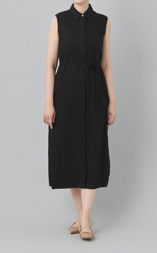 【reADdress】ノースリーブシャツワンピース