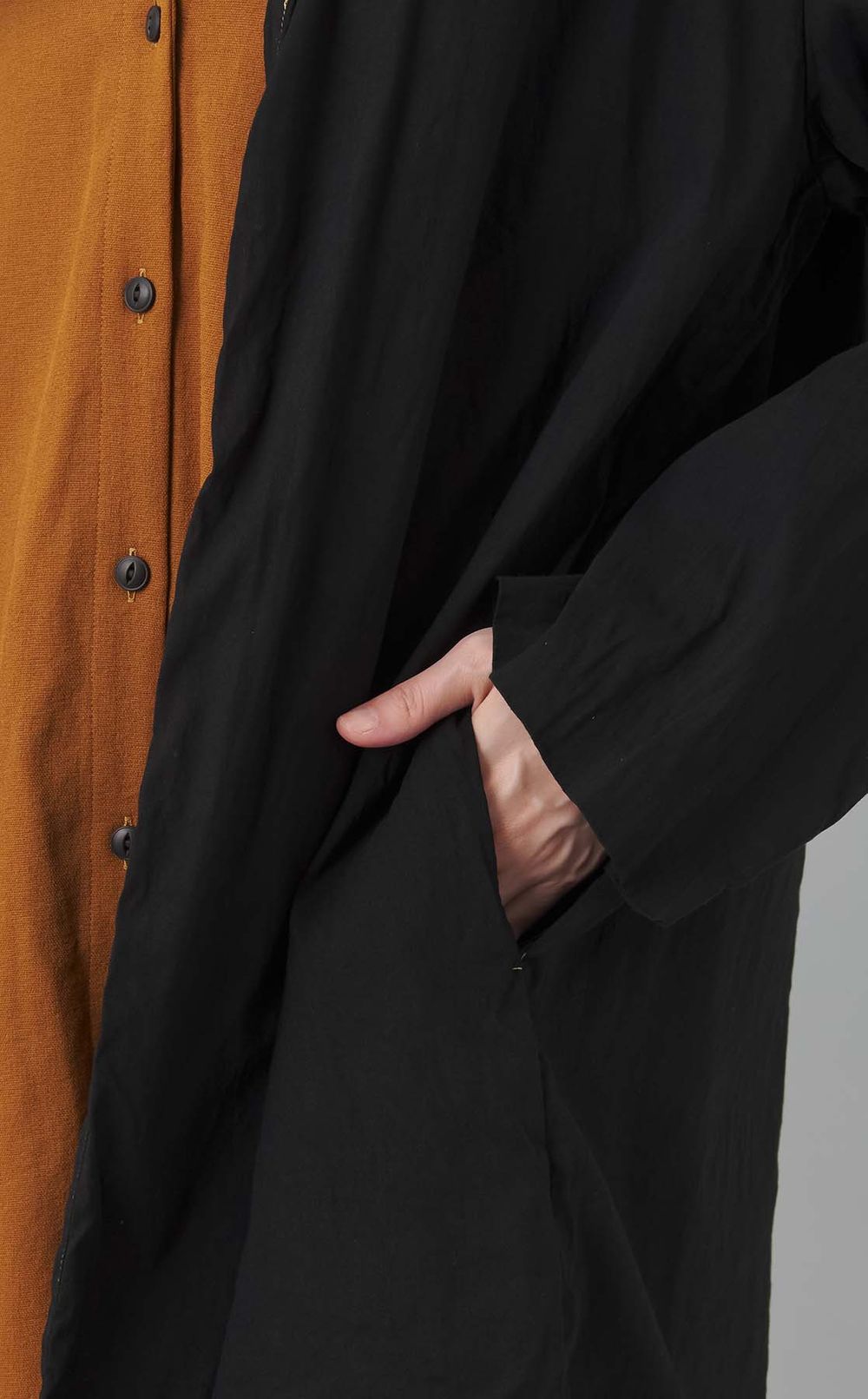 【reADdress】リネン混テーラードガウンコート