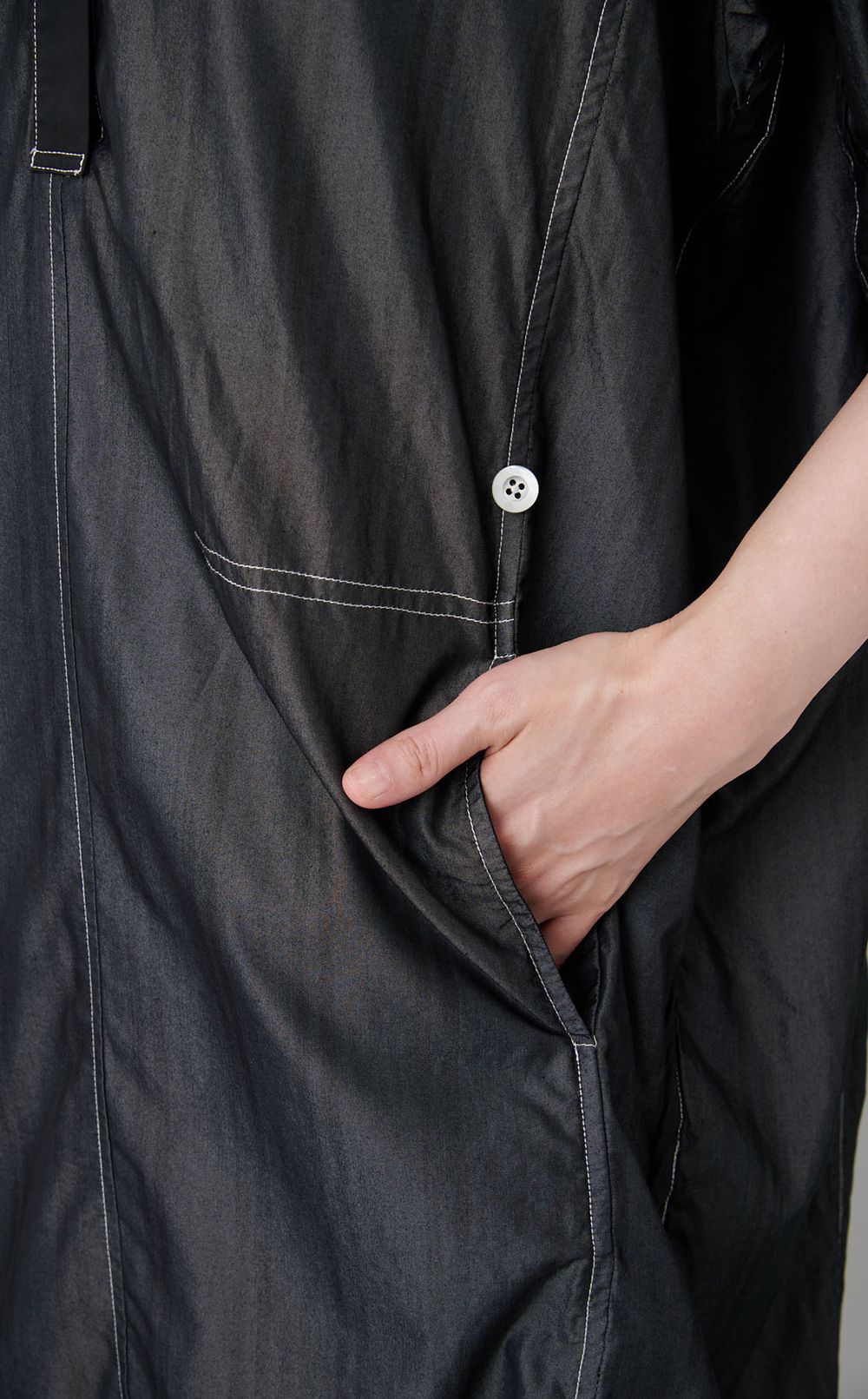 【reADdress】ストライプロングシャツブラウス