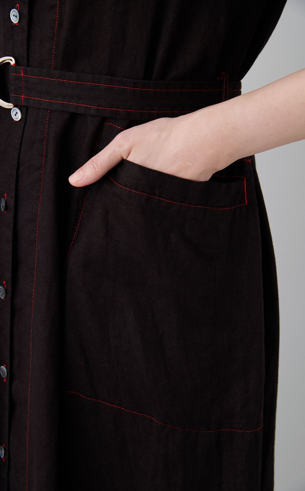 【reADdress】リネンAラインワンピース