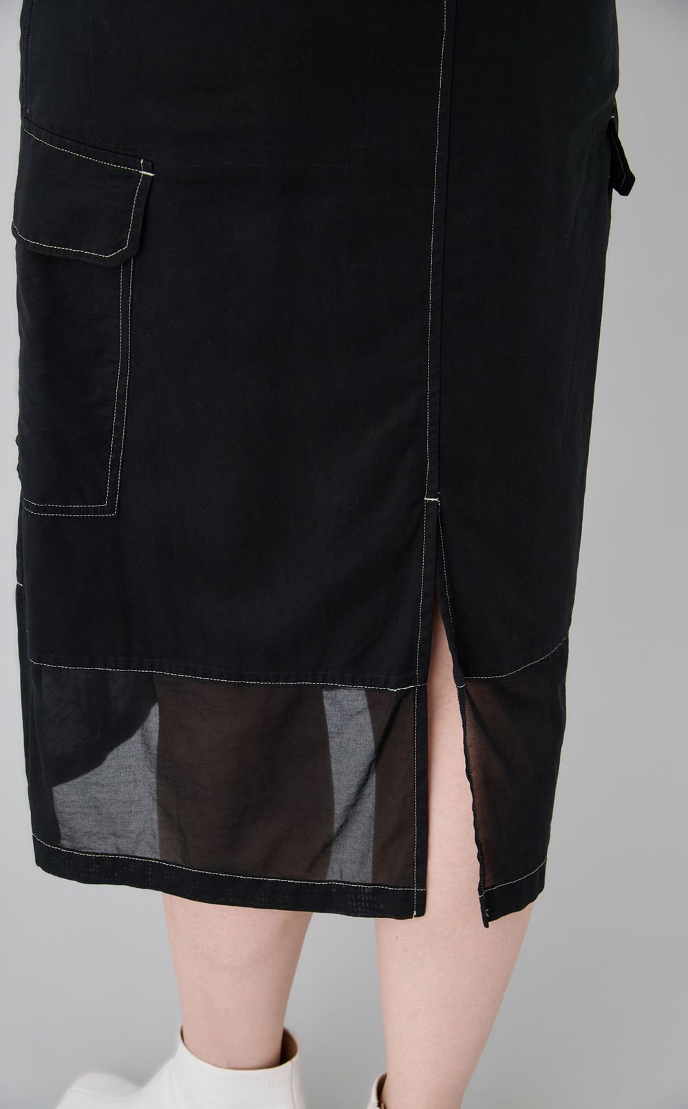 【reADdress】シアーレイヤードミリタリースカート