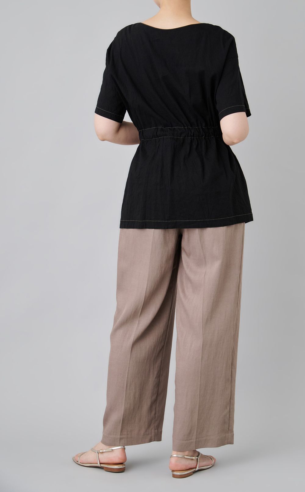 【reADdress】サイドスリットフレアブラウス