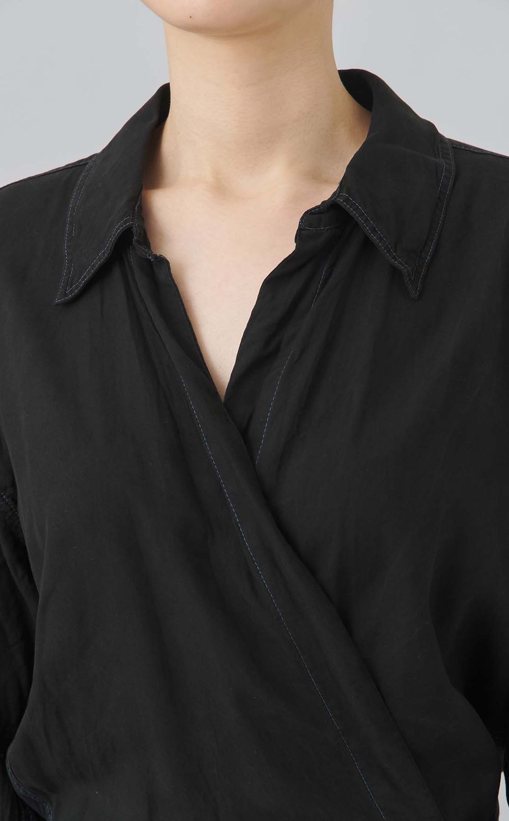 【reADdress】ラップロングシャツワンピース