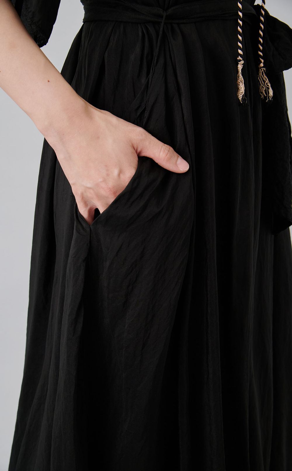 【reADdress】ラウンドネックロングワンピース