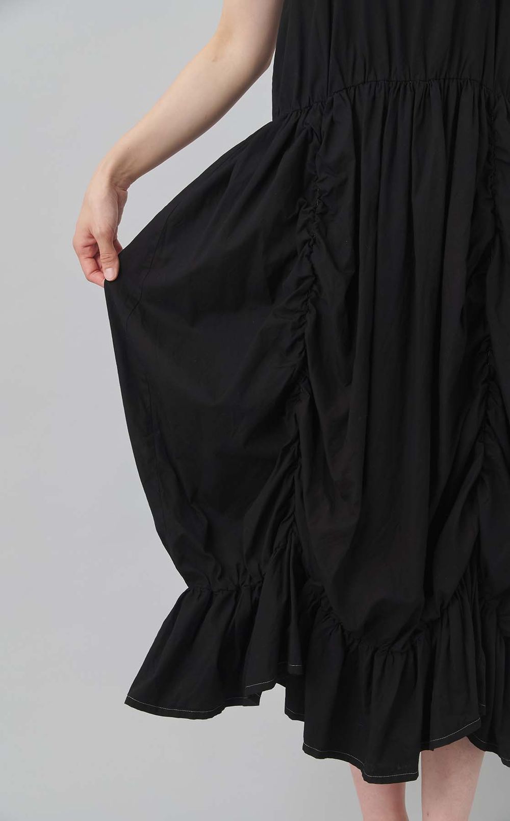 【reADdress】コットン2wayギャザーワンピース