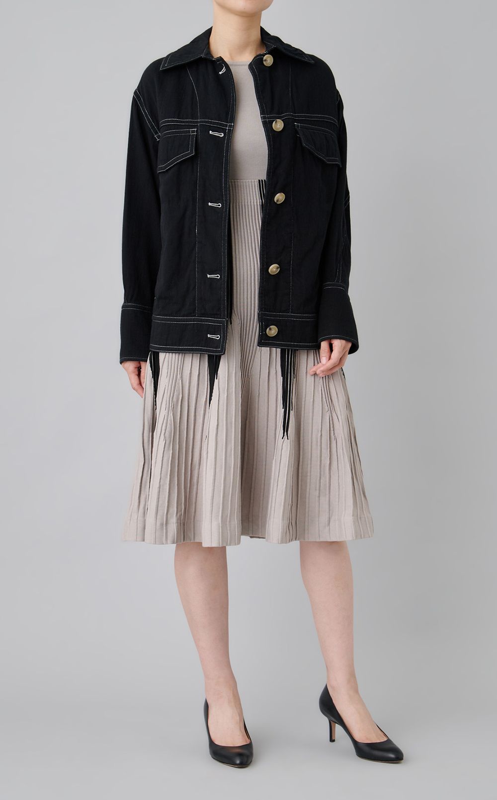 【reADdress】ダブルポケットカジュアルジャケット