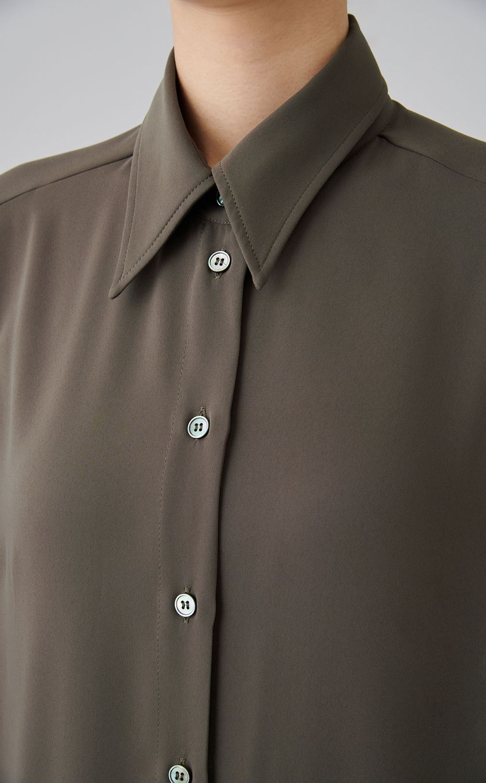 ロングフロントシャツ