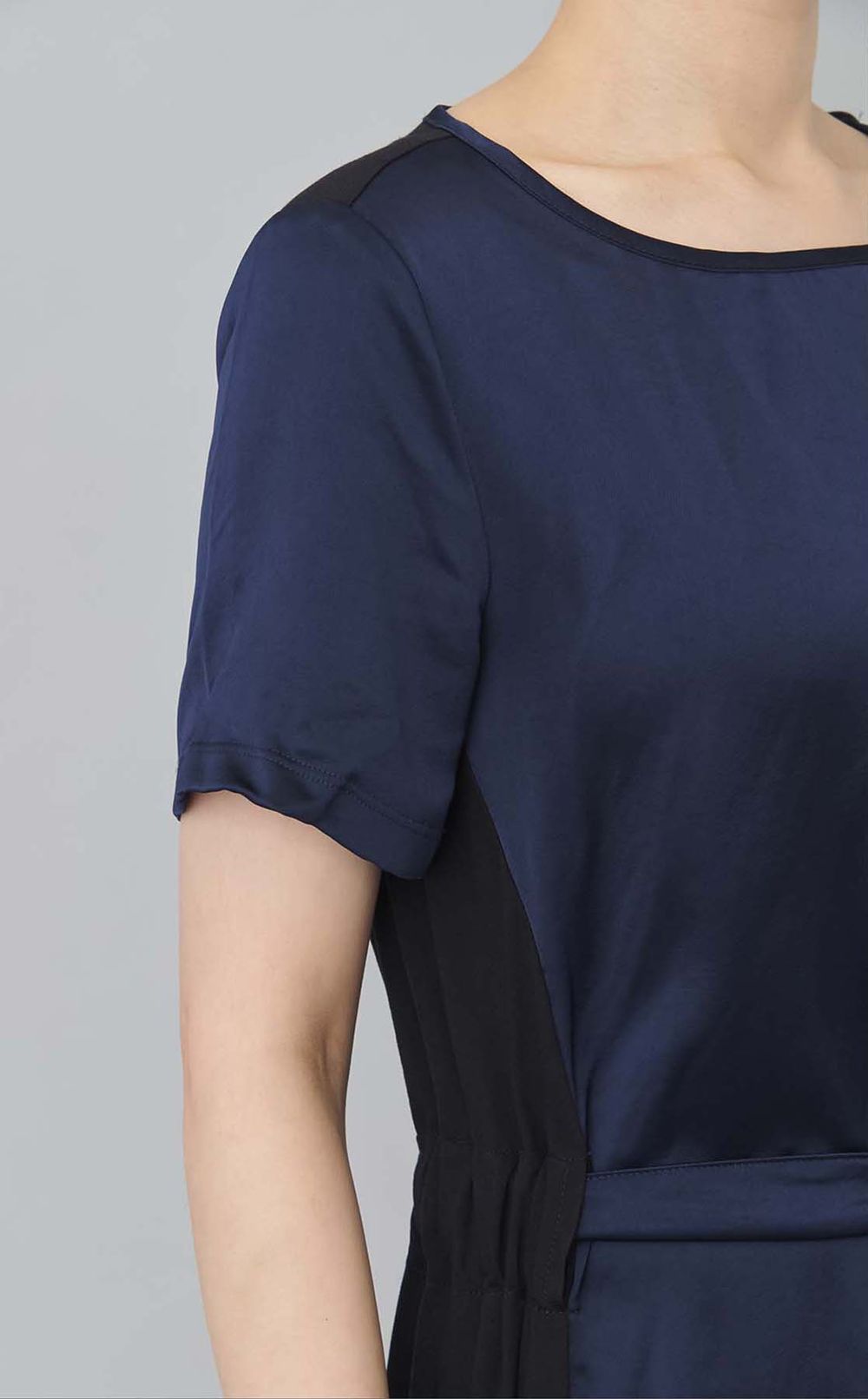 【reADdress】ベルト付ジャージーワンピース