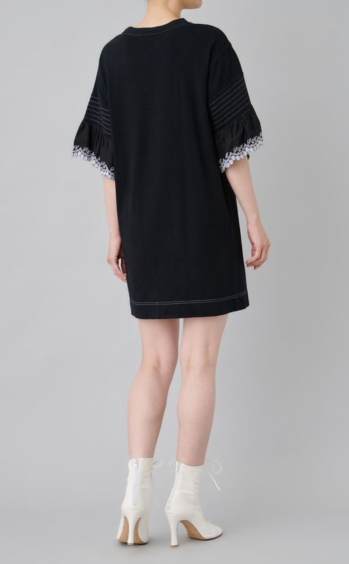 【reADdress】刺繍レースコットンワンピース