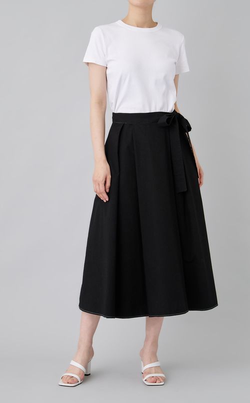 【reADdress】ウエストベルトフレアスカート