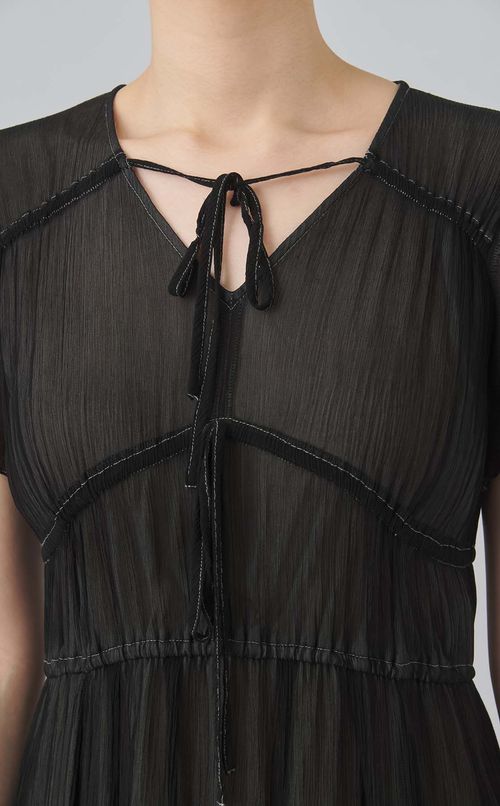 【reADdress】フリントリボンギャザーワンピース