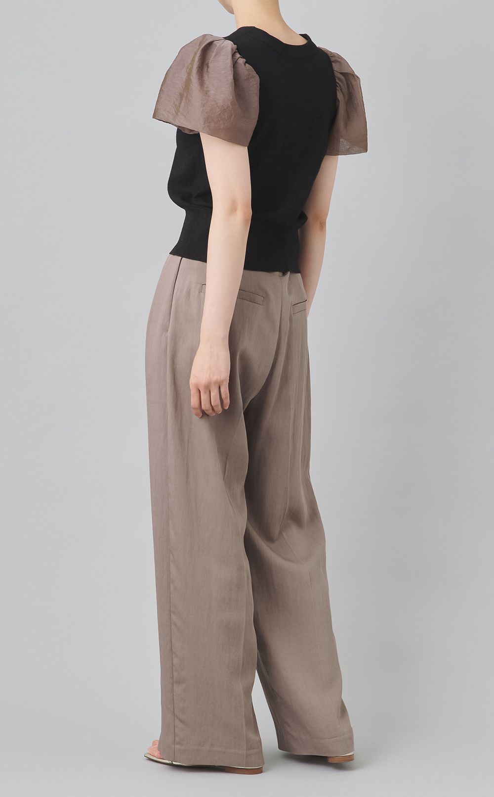 【reADdress】シアースリーブニットプルオーバー