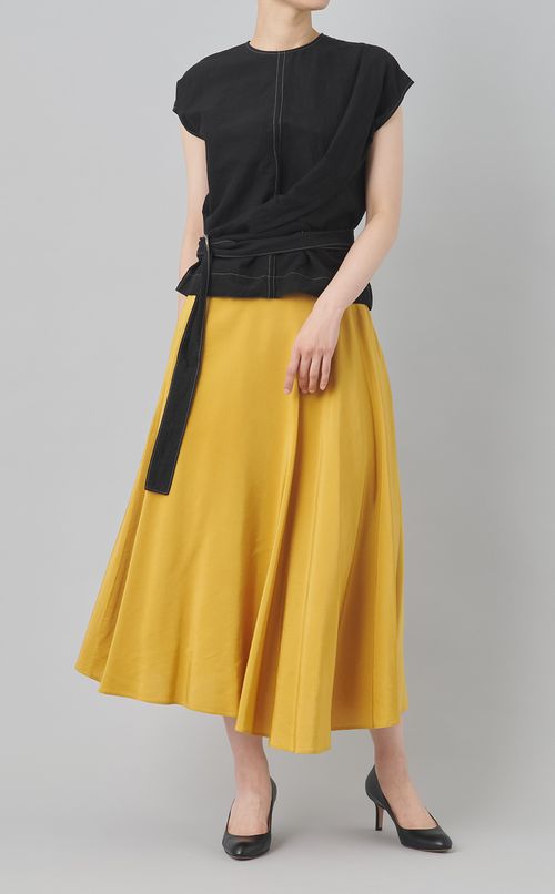 【reADdress】コットンドレープシャツ