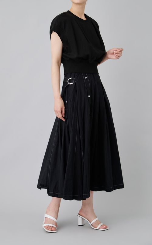 【reADdress】ノースリーブスウェットコンボワンピース