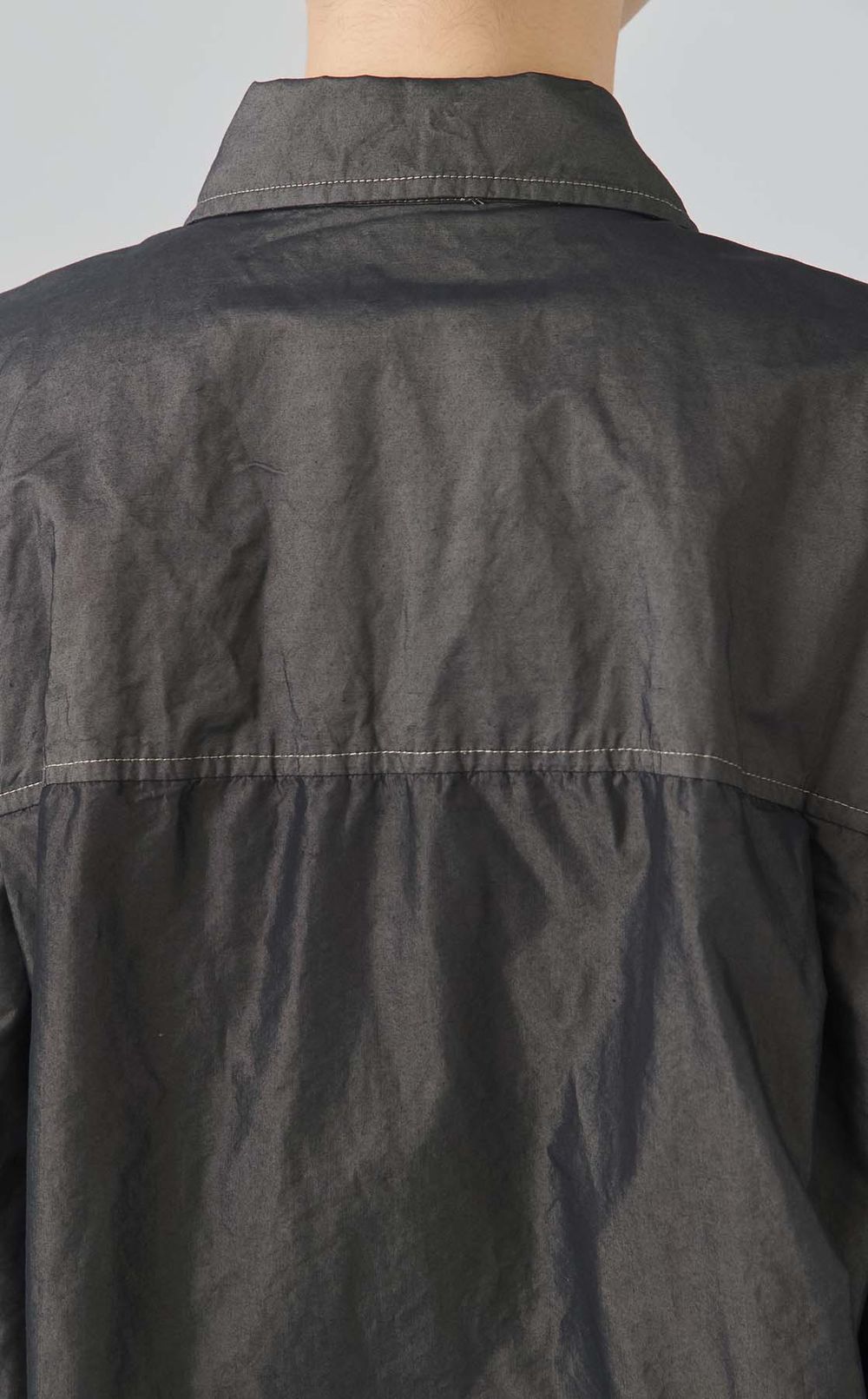 【reADdress】ドレープショートスリーブシャツワンピース