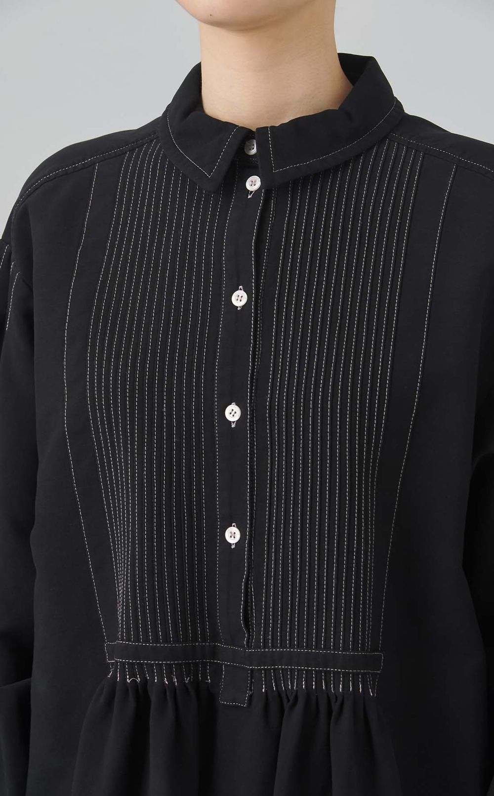 【reADdress】フロントヨークスモッグミニワンピース