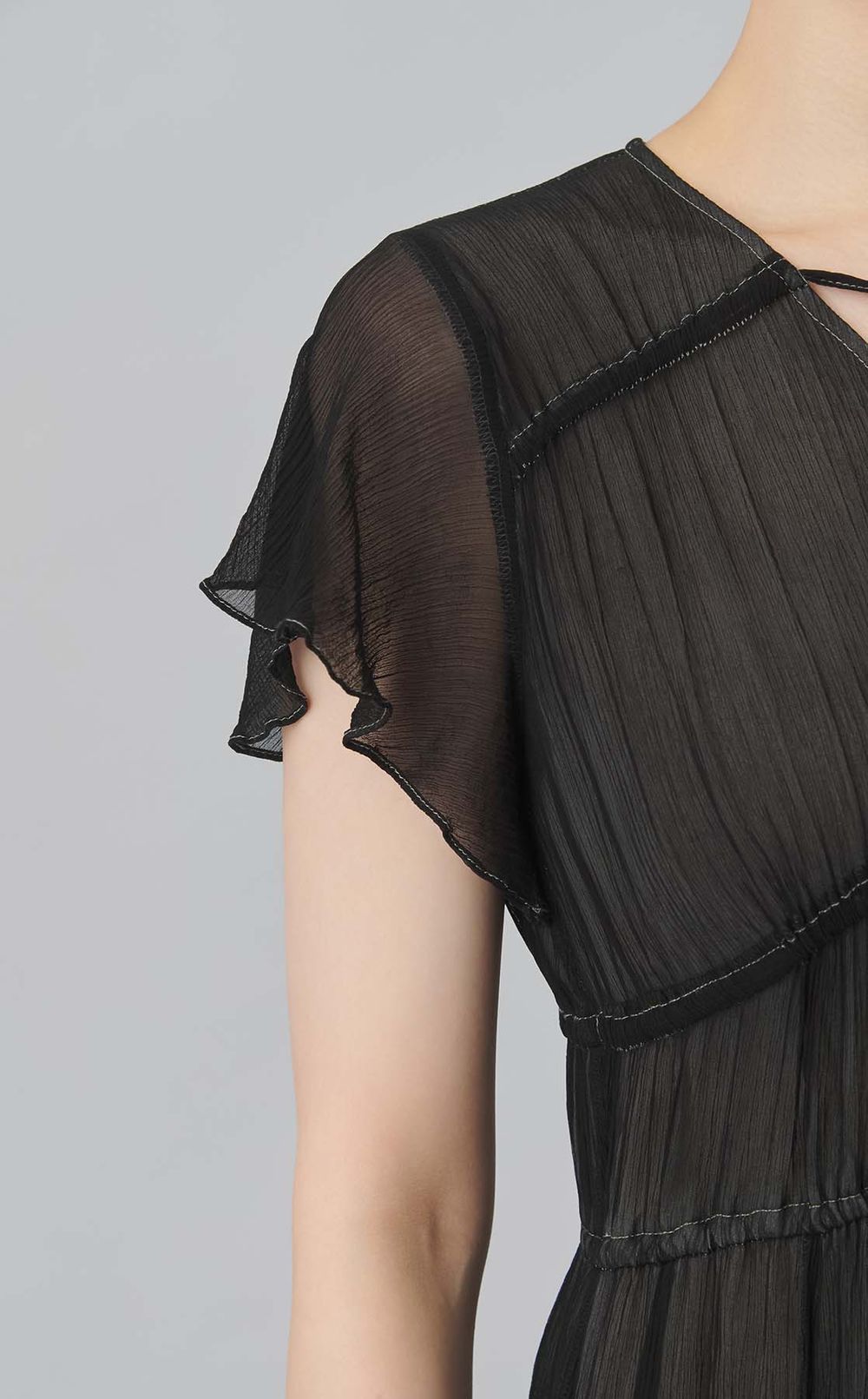 【reADdress】フリントリボンギャザーワンピース