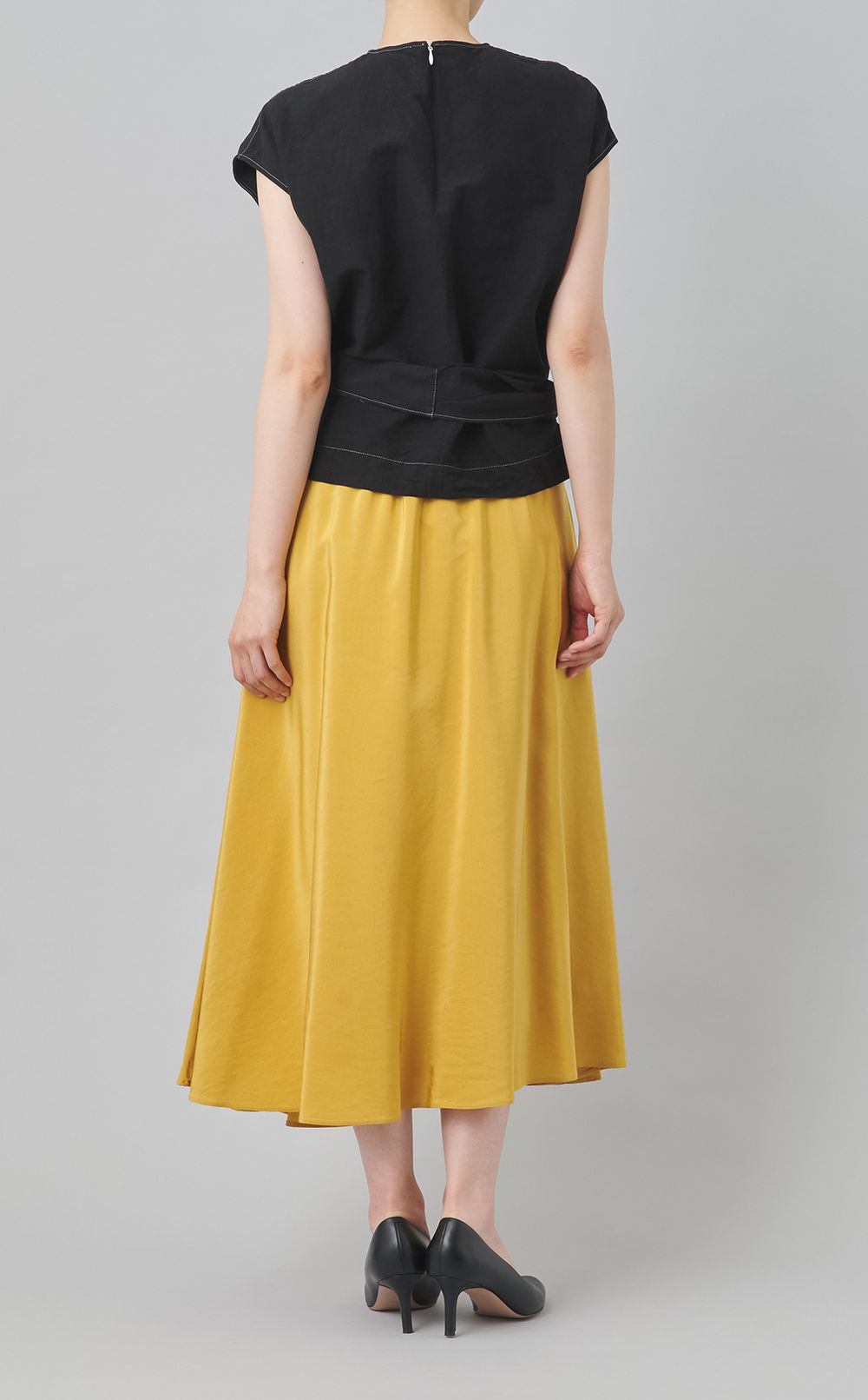 【reADdress】コットンドレープシャツ