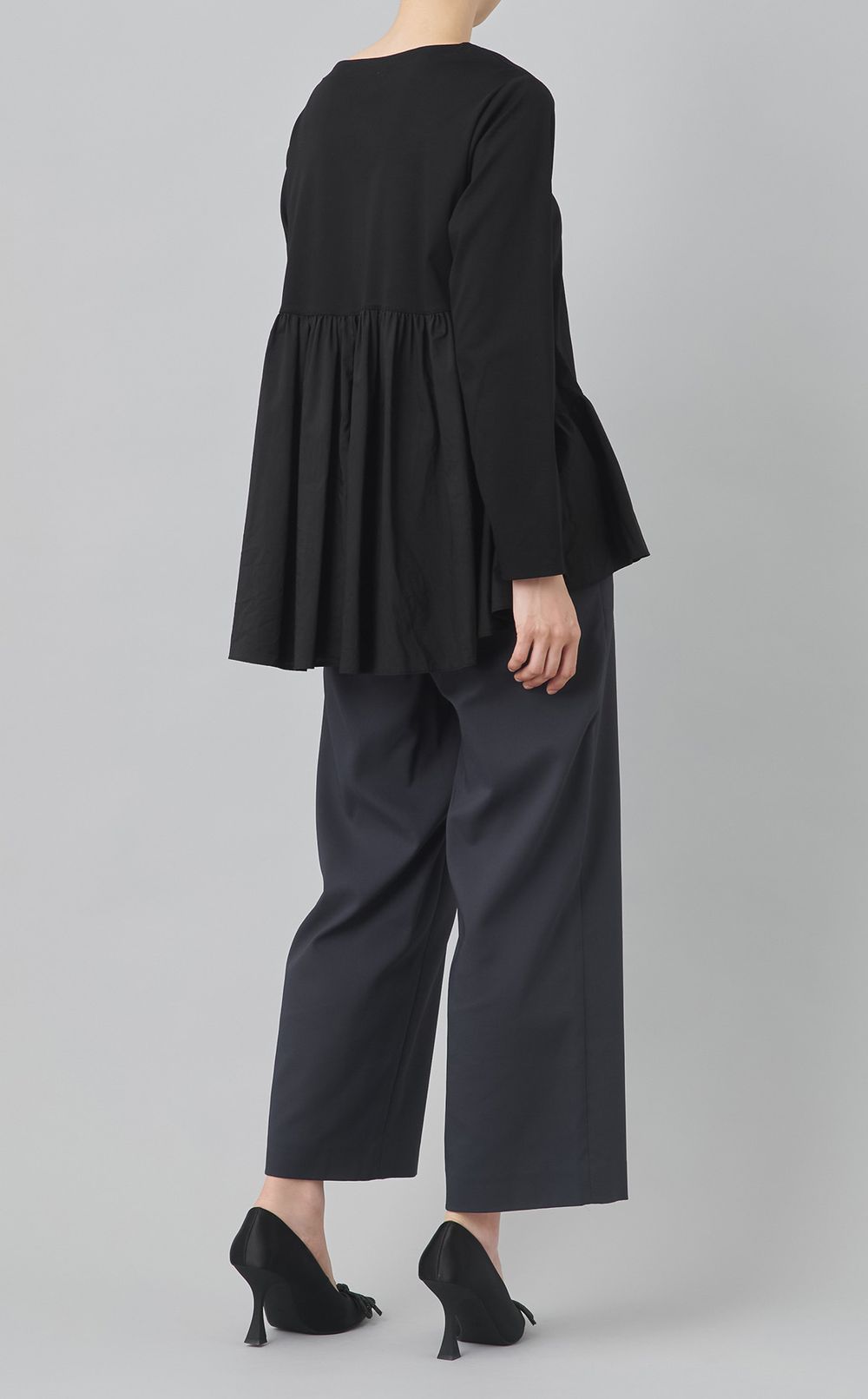 【reADdress】コンビフリルプルオーバーカットソー