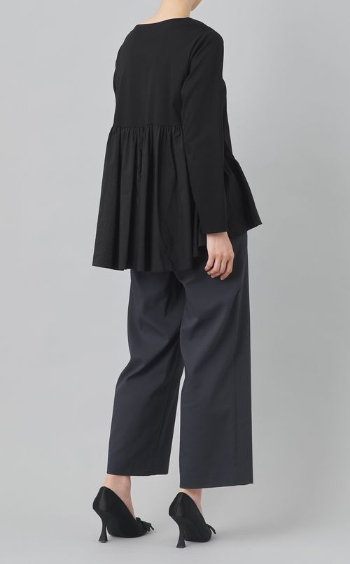 【reADdress】コンビフリルプルオーバーカットソー