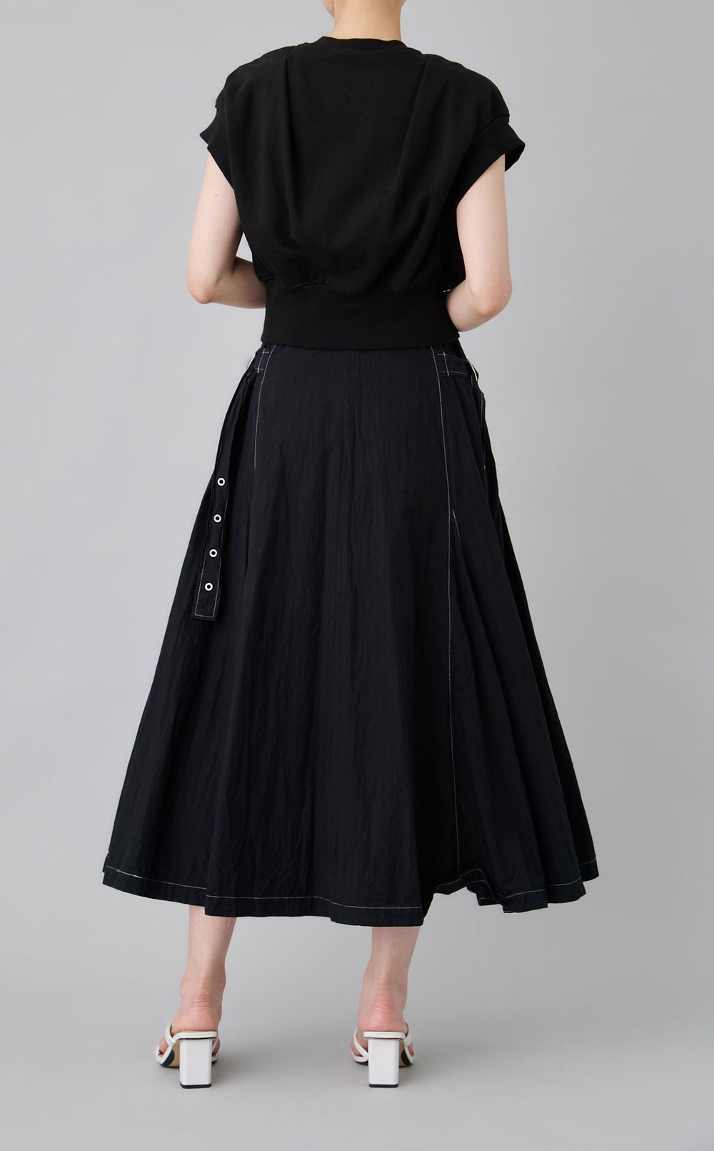 【reADdress】ノースリーブスウェットコンボワンピース