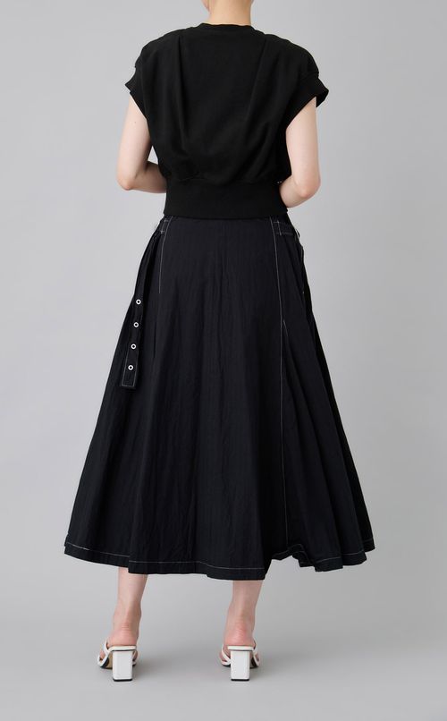 【reADdress】ノースリーブスウェットコンボワンピース