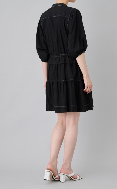 【reADdress】ミニフラワーストライプワンピース