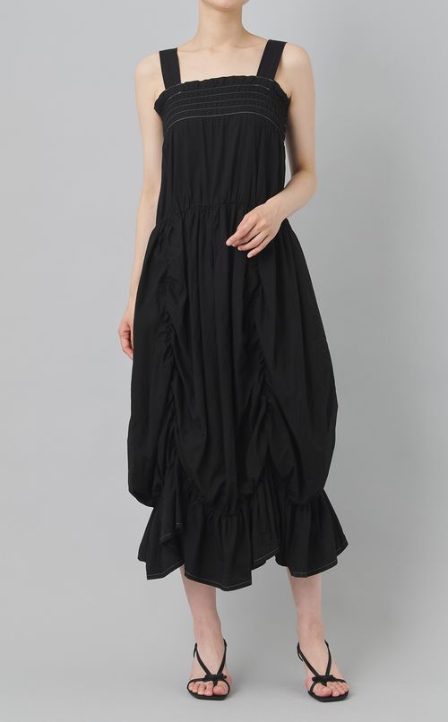 【reADdress】コットン2wayギャザーワンピース