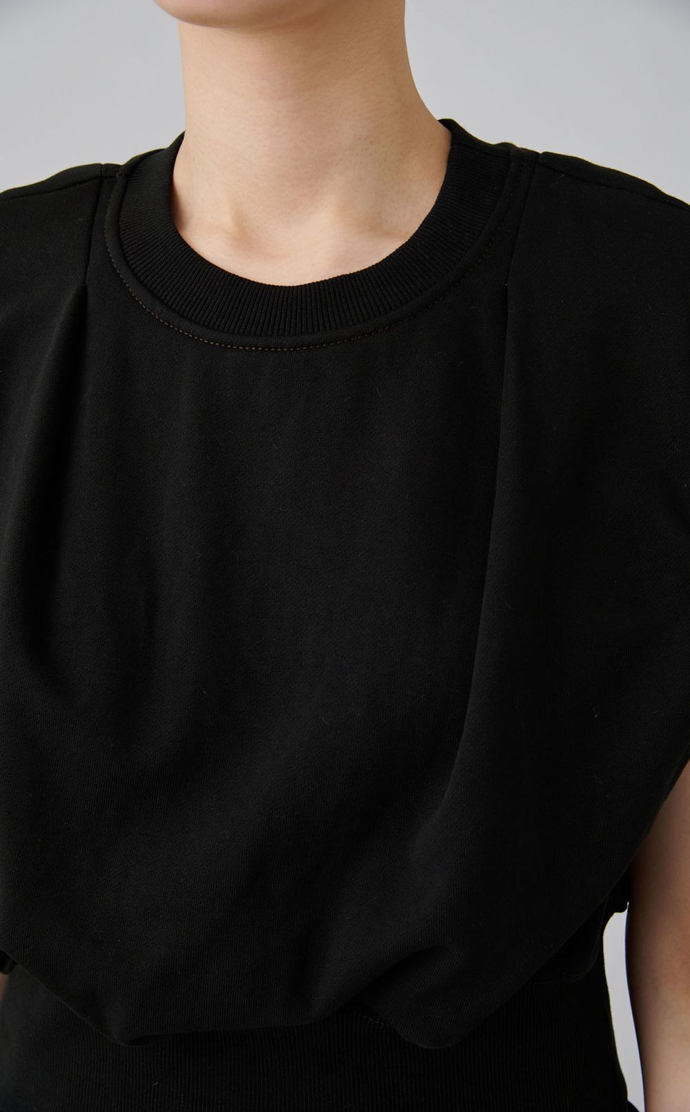 【reADdress】ノースリーブスウェットコンボワンピース