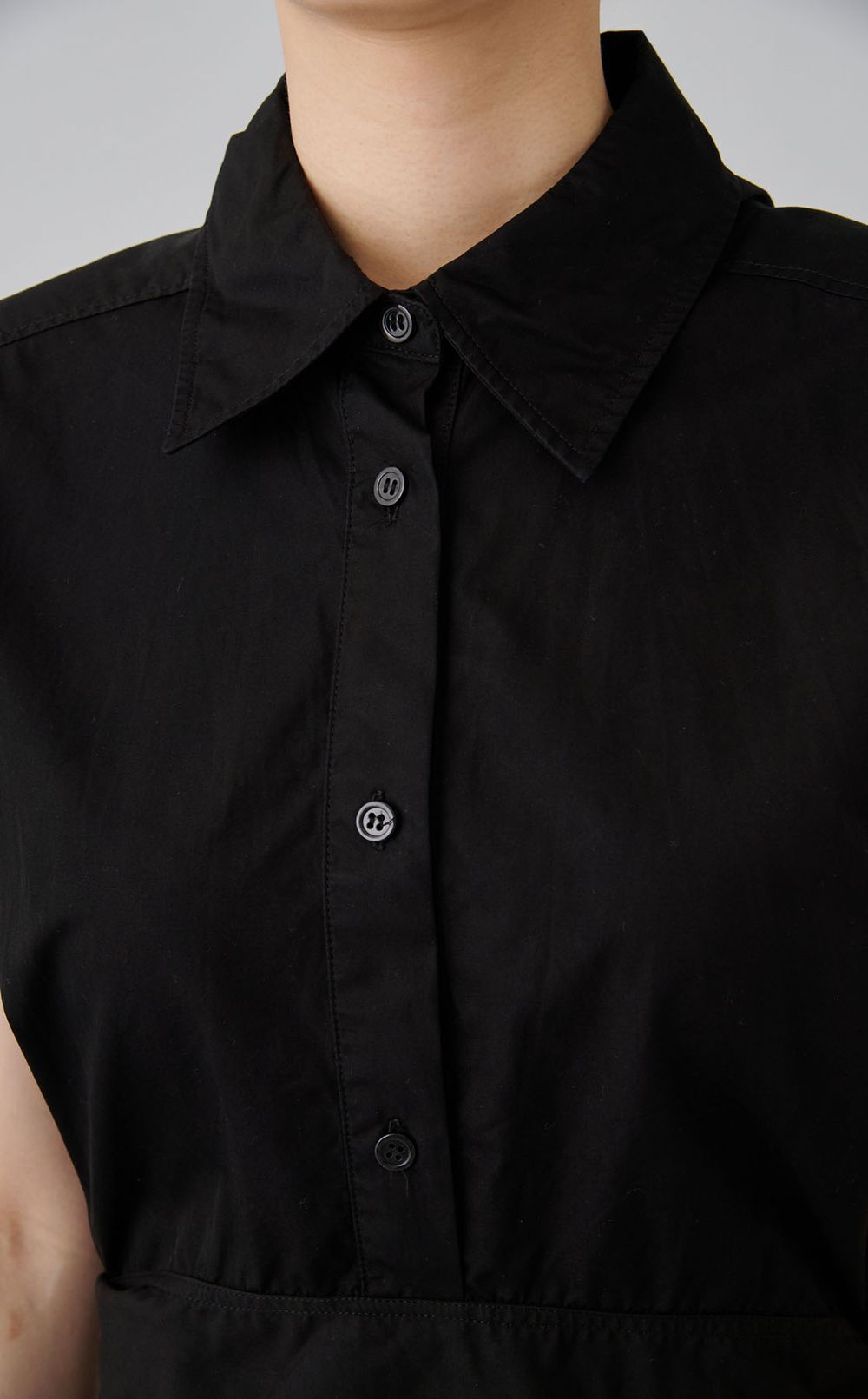 【reADdress】ラウンドヘムノースリーブワンピース