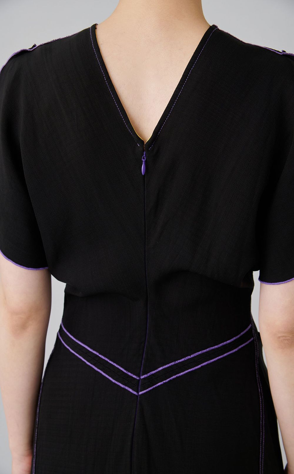 【reADdress】ギャザーウエストミディワンピース