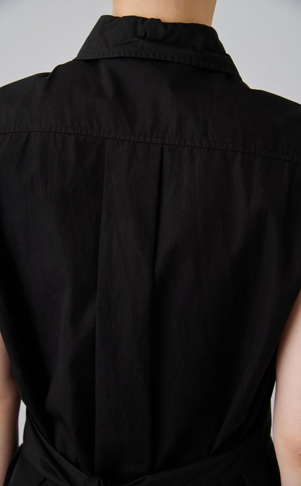 【reADdress】ラウンドヘムノースリーブワンピース