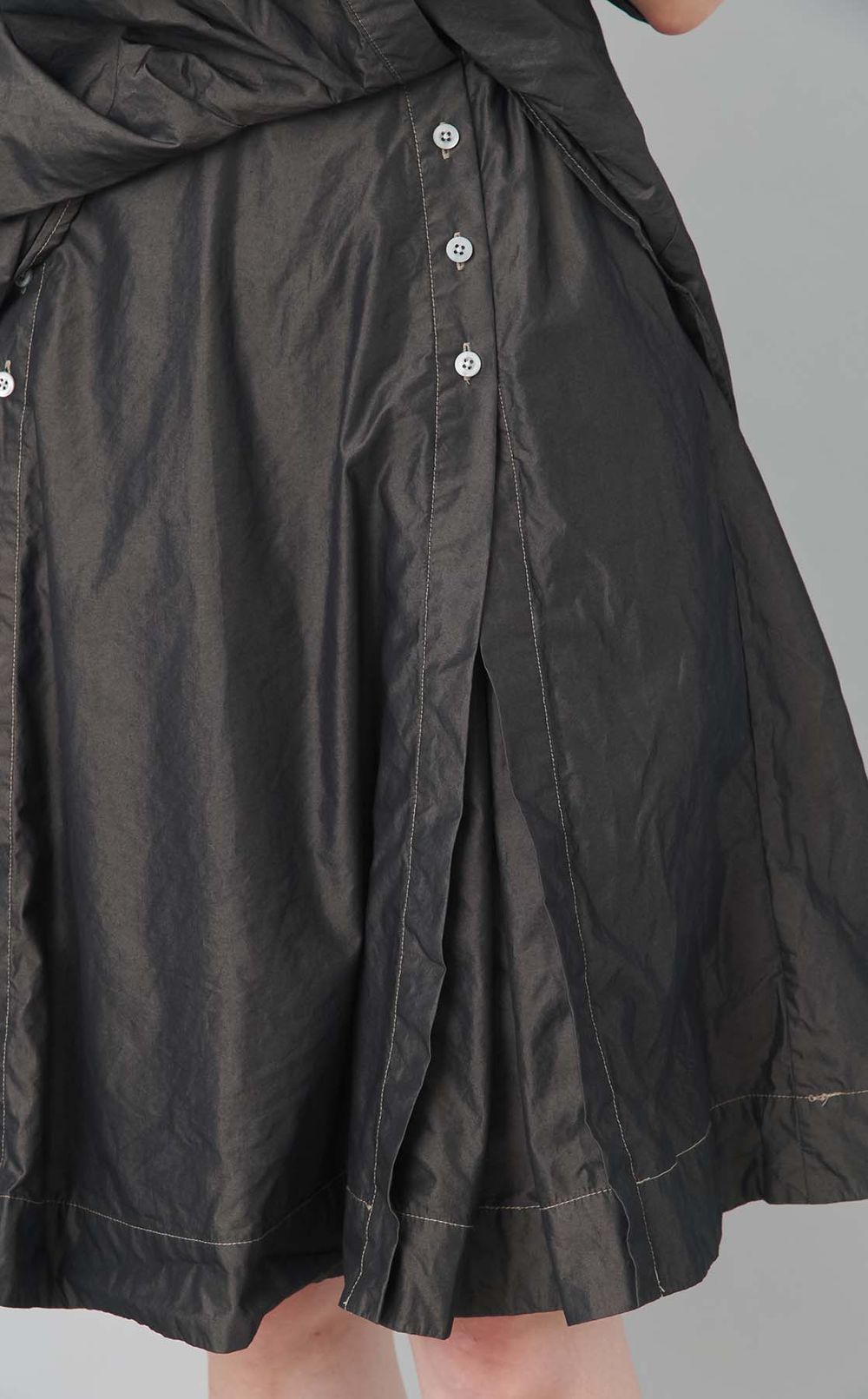 【reADdress】ドレープショートスリーブシャツワンピース