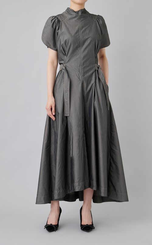 【reADdress】ギャザースリーブサイドタイワンピース