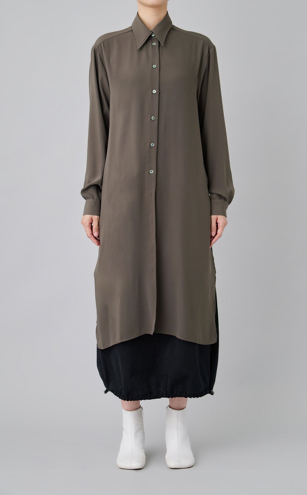 ロングフロントシャツ