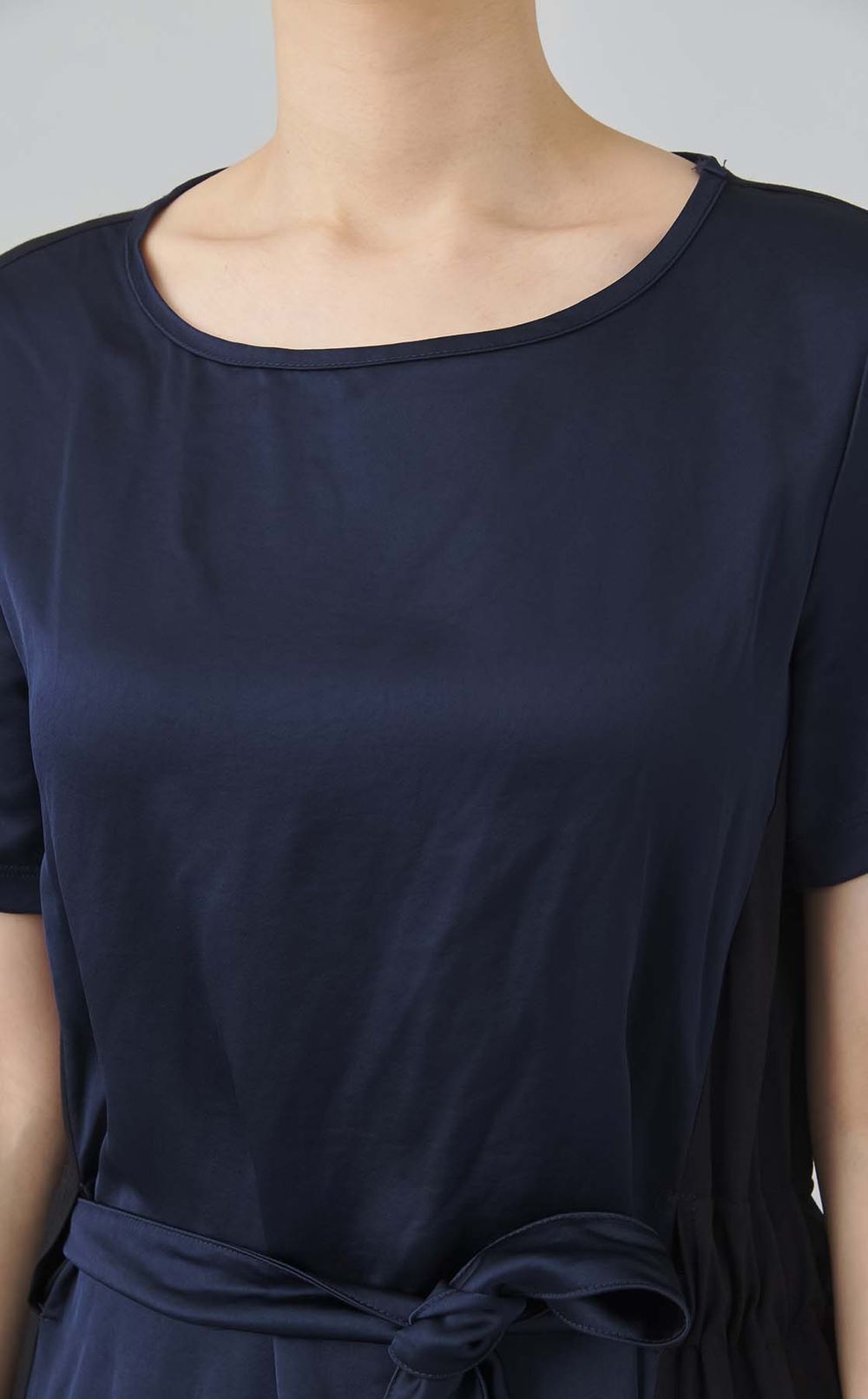 【reADdress】ベルト付ジャージーワンピース