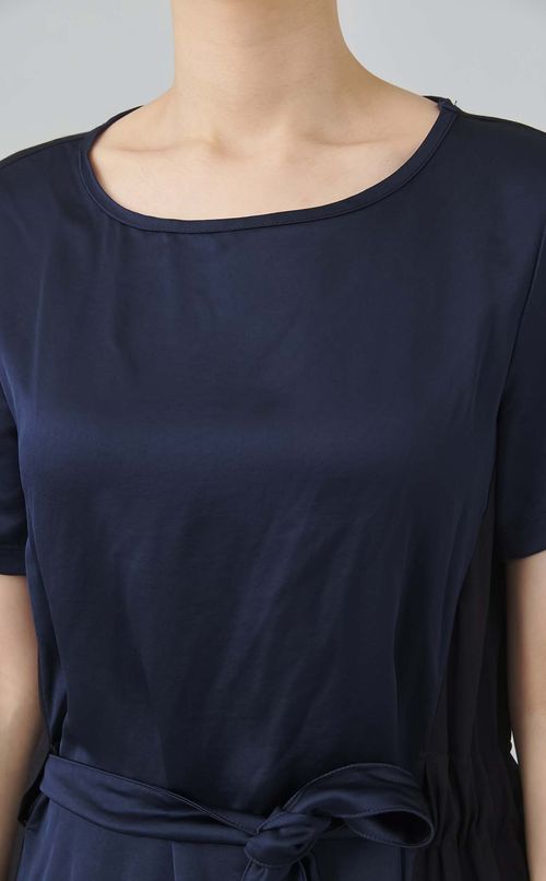 【reADdress】ベルト付ジャージーワンピース