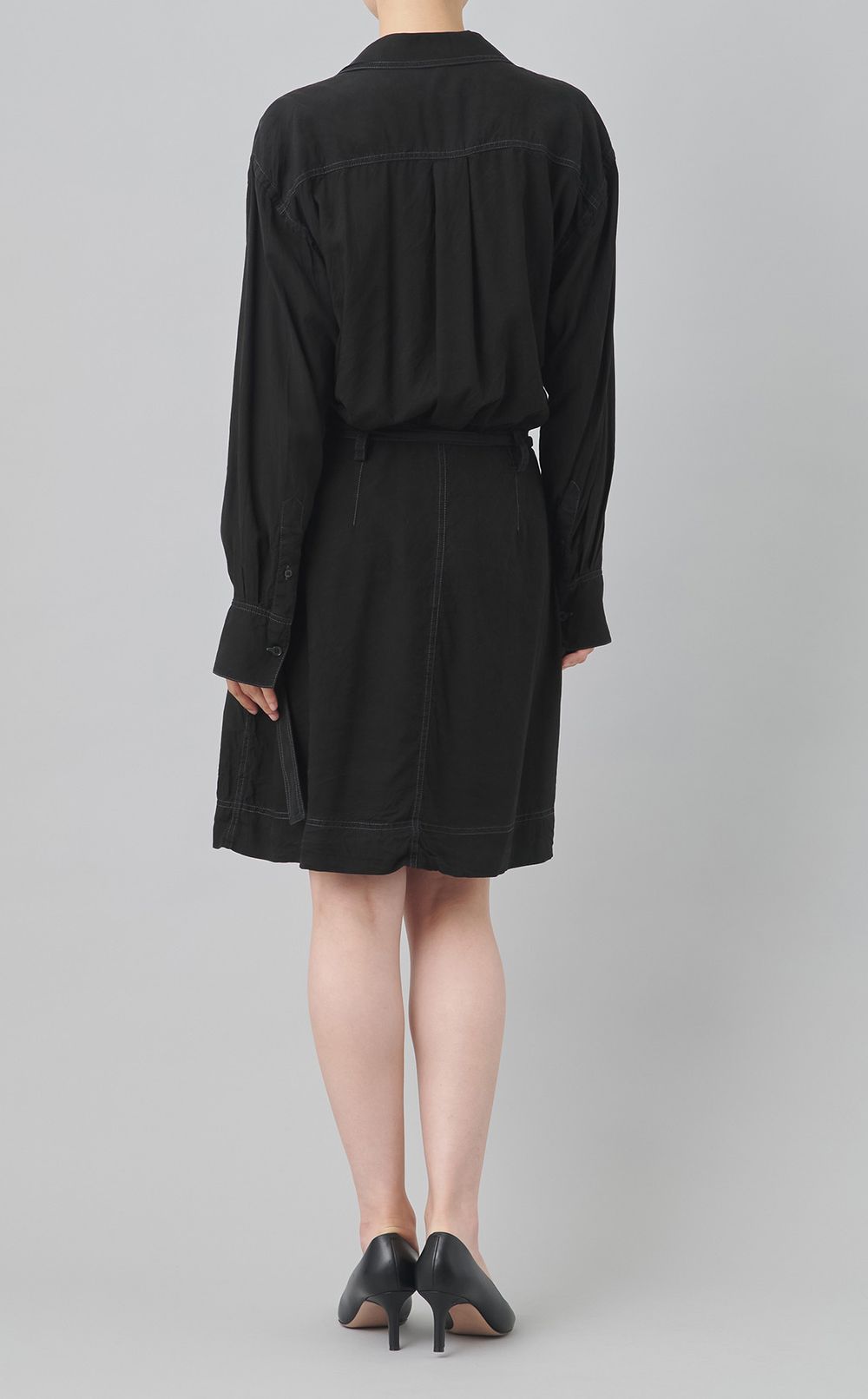 【reADdress】ラップロングシャツワンピース