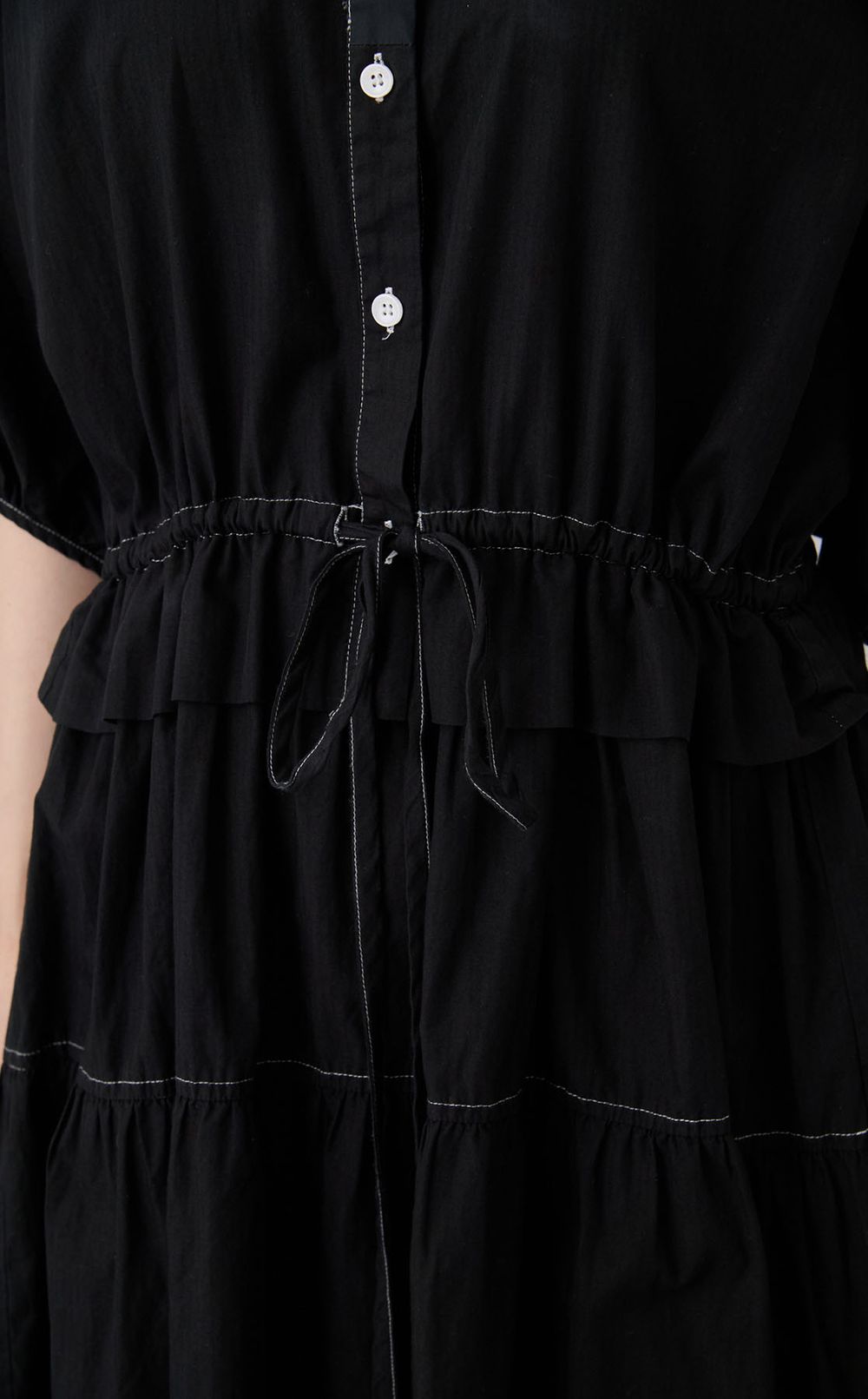 【reADdress】ミニフラワーストライプワンピース