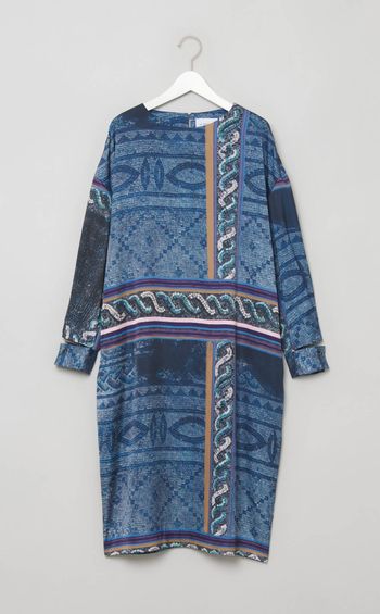 モザイクプリントワンピース