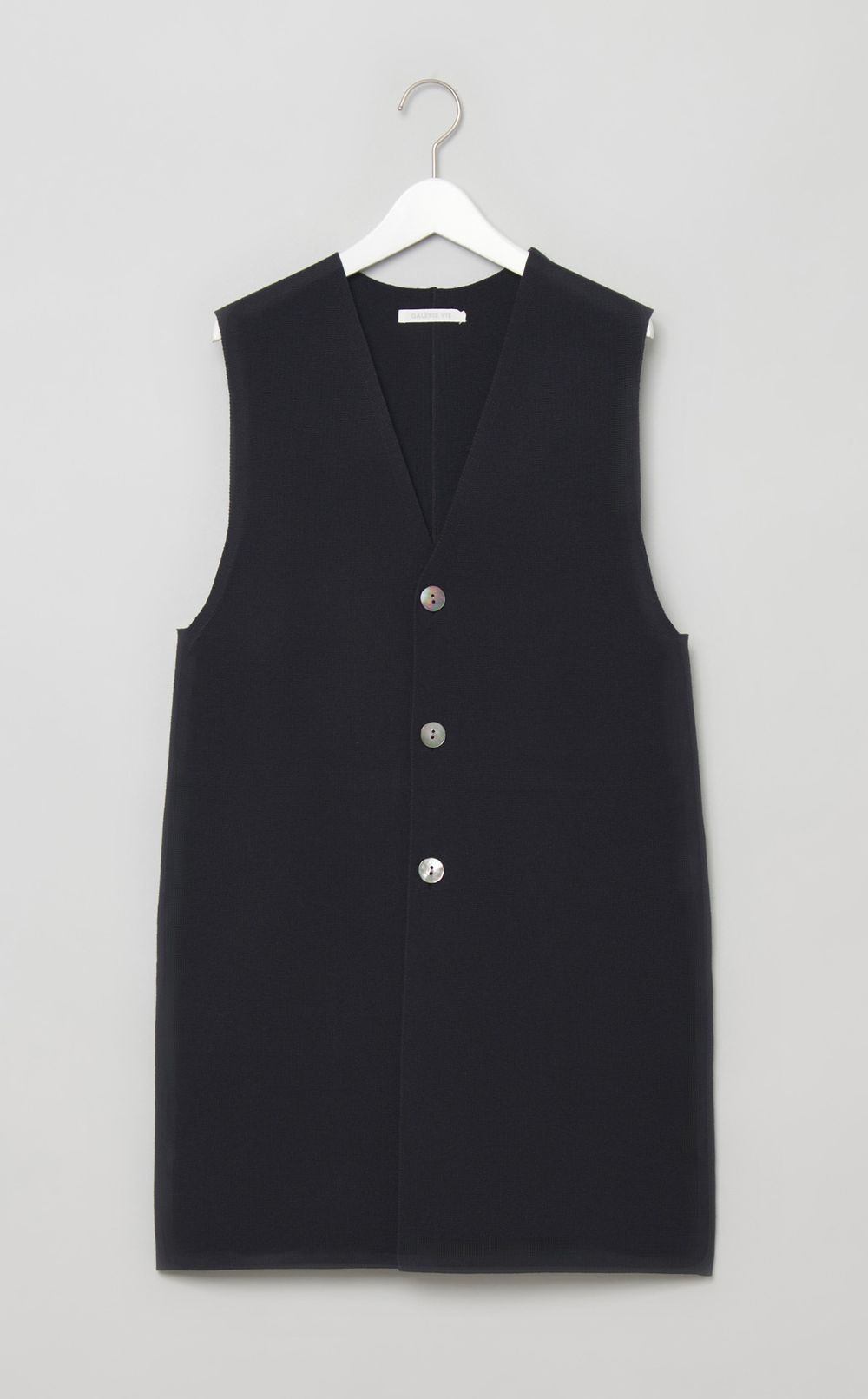 ミラノリブニットロングジレ