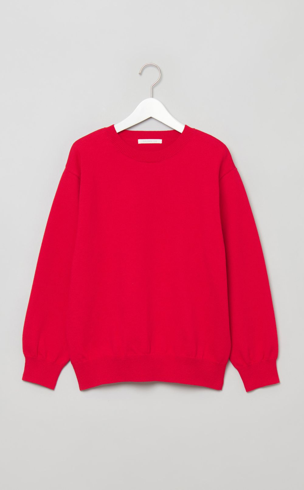 クルーネックニットプルオーバー