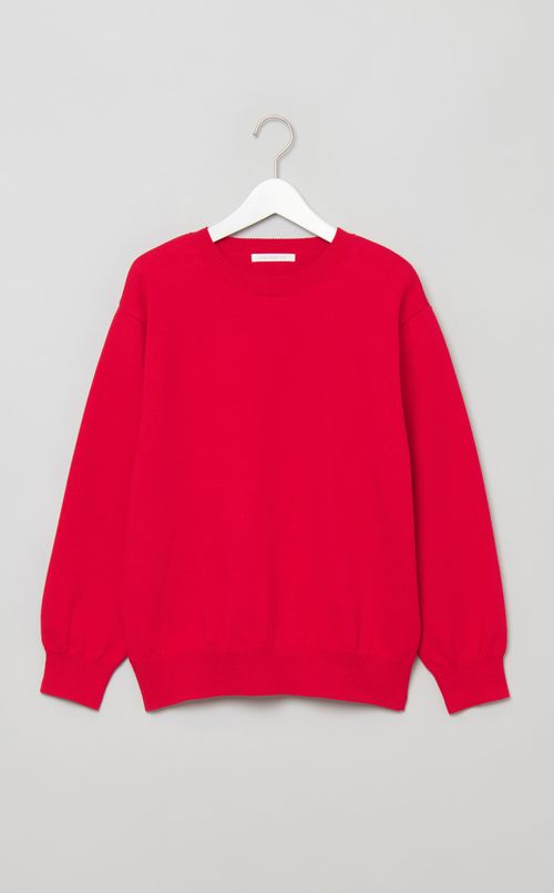 クルーネックニットプルオーバー