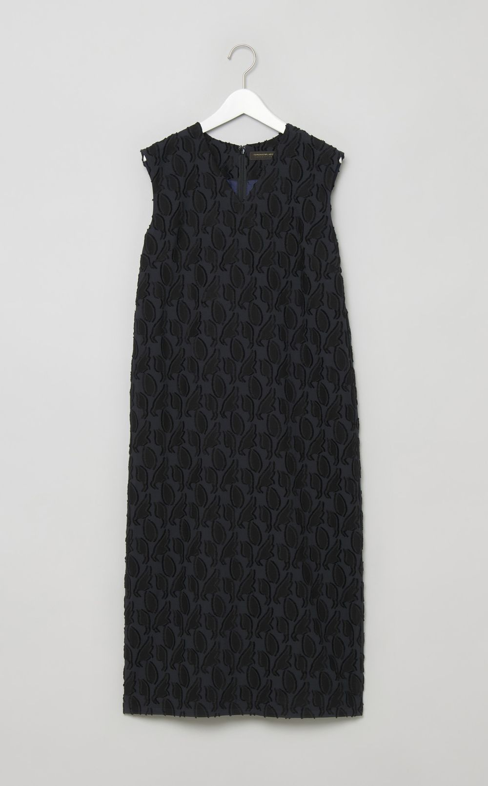 Vネック Iラインワンピース