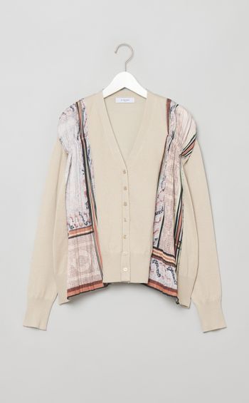 モザイクプリントコンビカーディガン