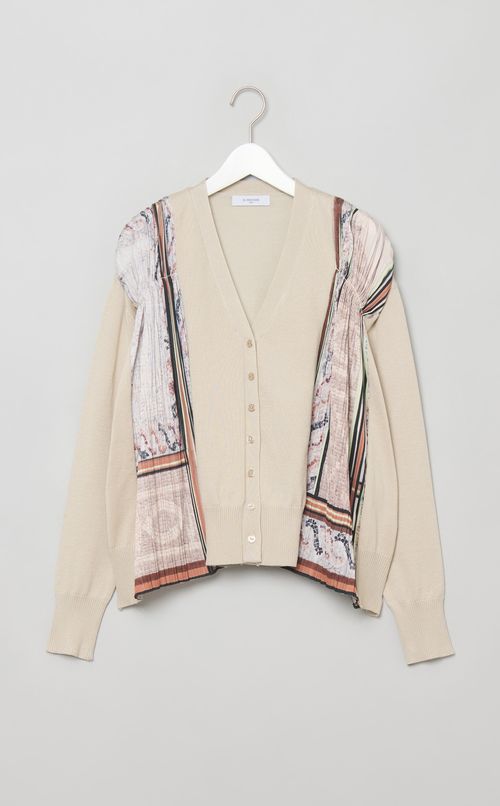 モザイクプリントコンビカーディガン