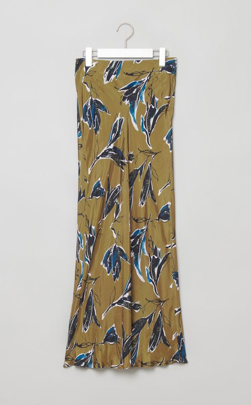 フラワープリントロングスカート