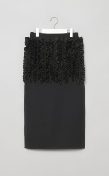 ギャザーフリルペンシルスカート