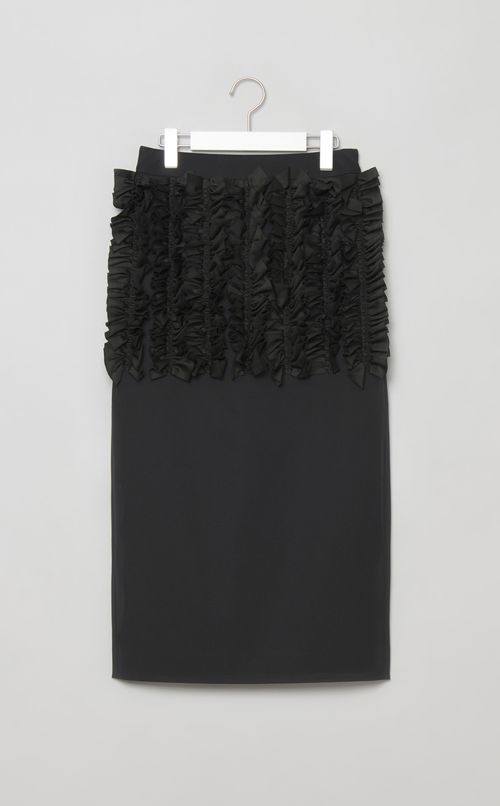 ギャザーフリルペンシルスカート